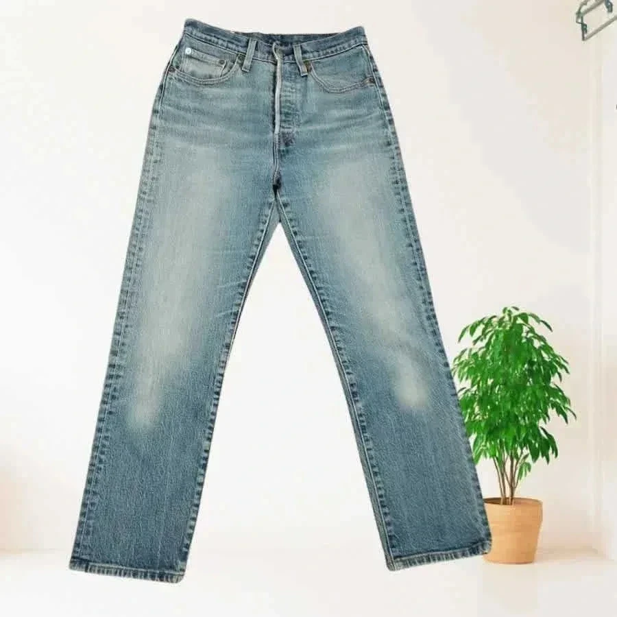 Levi's premium 501 - straight crop-snit - hoge taille - rekbaar - zeer goede staat – photo 9
